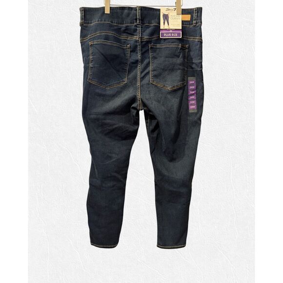 NWT Seven7 Plus Size Curvy High Rise Skinny Legging/Jeans Sz 24W - Picture 6 of 10